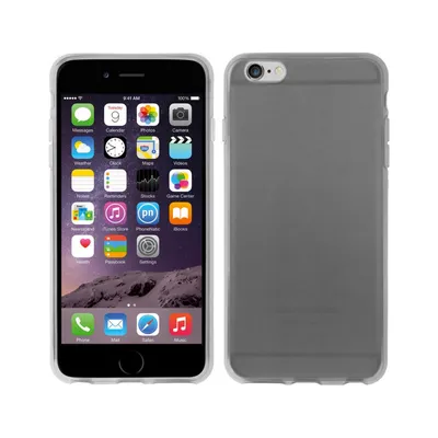Produktbild von PhoneNatic Case kompatibel mit Apple iPhone 6 Plus / 6s Plus - weiß Silikon Hülle transparent + 2 Schutzfolien