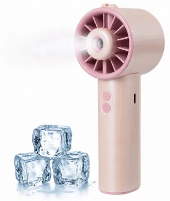 Produktbild von AWAVE® Tragbarer Handventilator mit Sprühnebelfunktion | Rosé