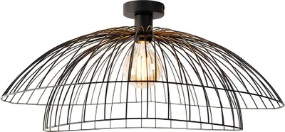 Produktbild von Smarte Deckenleuchte Schwarz 60 cm inkl  WiFi G95 Pua