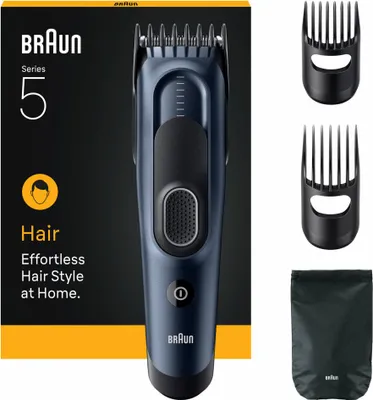 Zdjęcie produktu dla Braun HC5550, Niebieski, 3 mm, 3,5 cm, Bateria, 50 min, Wbudowana bateria