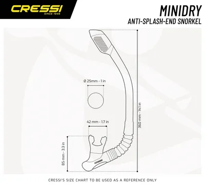 Zdjęcie produktu dla Cressi Mini Dry Fajka do nurkowania