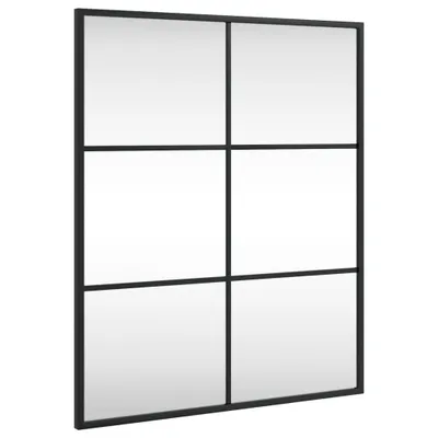 Zdjęcie produktu dla vidaXL Lustro ścienne czarne 50x60 cm prostokątne żelazne