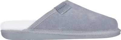 Produktbild von Vanuba Corriedale Schafwolle Pantoletten Damen Schuhe - Badelatschen Damen Hausschuhe - Leder Wolle Pantoffeln Damen - Bequeme Schuhe Damen Schafwolle-Hausschuhe - 42 EU Velours grau, Leder weiß