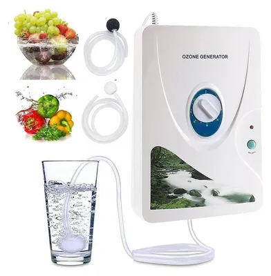 Produktbild von Ozongenerator 600 mg/h mit Timer – Tragbarer Ozonisator für Luft & Wasser, Geruchsbeseitigung, Reinigung von Obst & Gemüse, Kompakt & Effizient