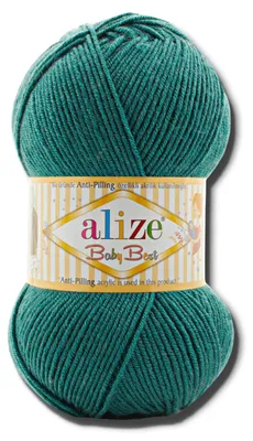 Obrázek produktu pro Alize 1x 100g příze Baby Best, s antirozmazávací úpravou, univerzální barva, vhodná pro háčkování a pletení (847)