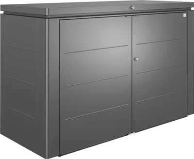 Produktbild von Biohort Highboard Eleganter Gartenschrank aus Metall Gr. 200 dunkelgrau- metallic