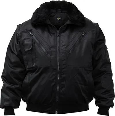 Produktbild von Korntex KXPJ | Pilot Jacket, Vier-in-eins Pilotenjacke - Farbe: Black - Größe: M