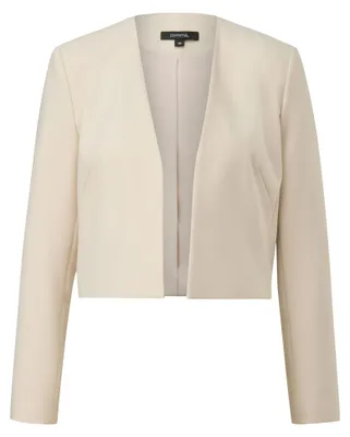 Produktbild von Comma Damen Bolero mit langen Ärmeln, Taftfutter und klassischer Boxform