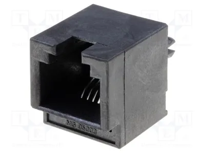 Zdjęcie produktu dla 1 x gniazdo RJ12, kat. 3, pozłacane, montaż przelotowy, 95503-2661, złącze RJ, liczba pinów: 6, system: 6p6c