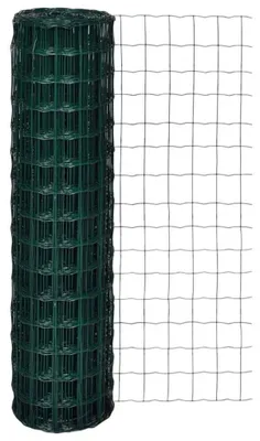 Produktbild von Gitterzaun Maschendraht Gartenzaun Schweißgitter Wildzaun grün PVC beschichtet verzinkt 2 mm Drahtstärke für Garten und Grundstück 0 8m x 25 0m 100 mm x 100 mm