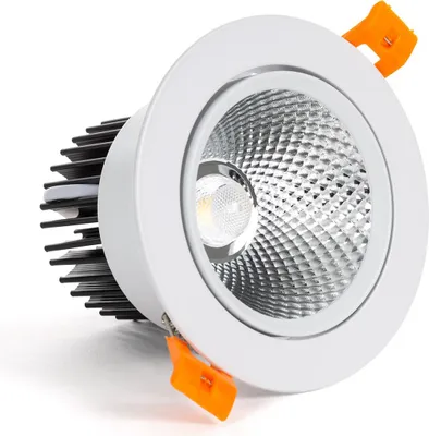 Produktbild von LED Downlight Einbaustrahler 9W Rund COB CRI90 Ausschnitt Ø 90 mm No Flicker 5000K Kaltweiß