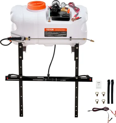 Immagine prodotto di VEVOR ATV spruzzatore 7 L/min spruzzatore a pressione pompa 12 V 0,1-0,5 MPa spruzzatore a pressione 0-72 PSI spruzzatore a pressione Incl. 6,1 m di tubo flessibile 2,5 m di linea di attacco rapido Ideale per ATV UTV Trattori