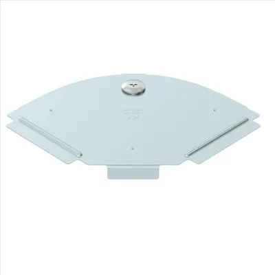 Produktbild von OBO Deckel für 90°-Bogen, B 100 mm, Stahl bandverzinkt, 1 Stk.