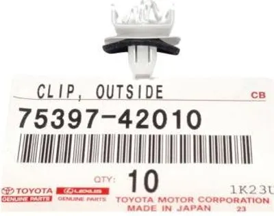Obrázek produktu pro TOYOTA Rav4 montážní spona podběhů kol 75397-42010 OE