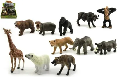 Obrázok produktu pre Zoo safari zvieratá plastové 10 cm - mix variantov a farieb