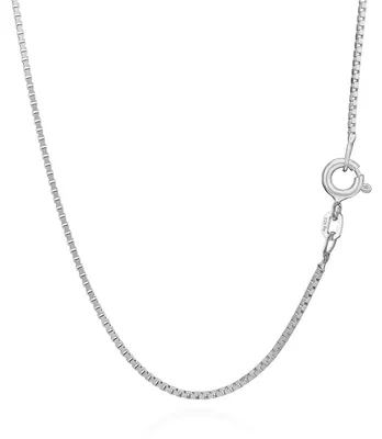 Productafbeelding van Zilveren ketting in Venetiaanse stijl, 925 zilver, 70 cm lang, 0,9 mm dik, 3,5 gram