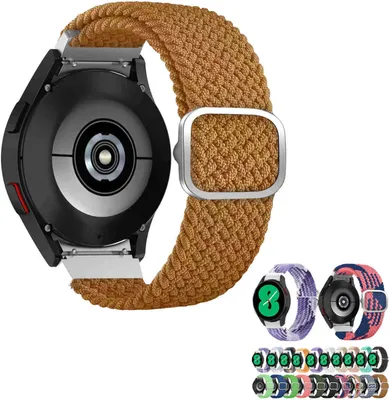 Produktbild von Für Samsung Galaxy Watch FE 6 5 4 Normal Pro Classic alle Größen Gewebtes Nylon Band