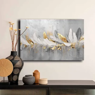Produktbild von Wallity, 4570GSC-005, Dekorative Leinwandmalerei, Mehrfarbig, 100 % LEINWAND, 45 x 70 cm