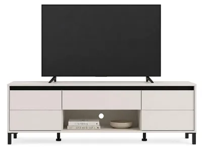 Produktbild von Celico - TV-Schrank, 183x40x52h cm, Cremeweiß, eine Schublade