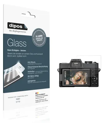 Produktbild von 2x Schutzfolie für NBD S110 matt - Anti-Shock 9H Folie dipos Glass Kunststoffglas