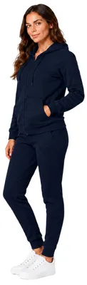 Produktbild von Damen Jogginganzug einfarbig 100% Baumwolle 586 Navy 3XL