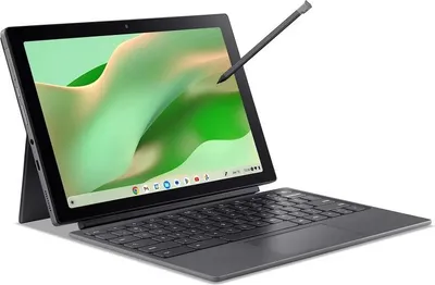 A 2-in-1 Acer Chromebook Tab with a detachable keyboard and stylus.