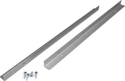 Produktbild von Dampfschutzwinkel-Set 350 mm, silberfarbig / Wrasenschutzblech
