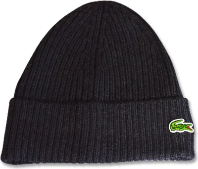 Produktbild von Lacoste - Lacoste Uni-Mütze grau, gerippte Wolle