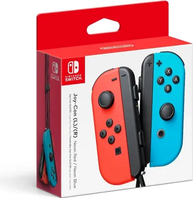 Produktbild von Nintendo Switch Controller Joy-Con Neon-Rot / Neon-Blau 2er-Set