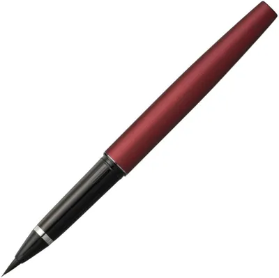 Productafbeelding van Kuretake MANNEN MOUHITSU Fude brush pen nr - 13 met reservepatroon - Zwarte inkt - Flexibele tip voor kanji - Lettering
