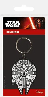 Immagine prodotto di Portachiavi in gomma Star Wars/Millenum Falcon