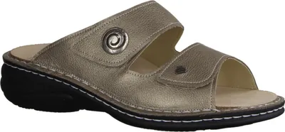 Produktbild von Finn Comfort Colina Damenschuhe, Pantolette, Leder, Fango, lose Einlagen, bequem - Damenschuhe Pantolette / Zehentrenner, Mehrfarbig, leder (pony)