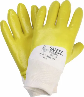 Produktbild von TEXXOR 2356 Nitrilhandschuhe gelb  1 Paar Gr. 7 (S)