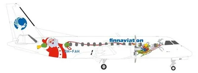 Produktbild von Herpa 573245 - 1/200 Finnaviation Saab 340 "Santa" - Neu