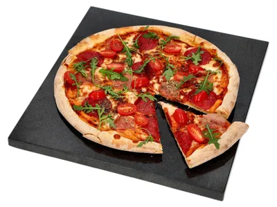 Produktbild von BROWIN 37 x 35 cm - Granit Pizza Stein / Pizzastein / Backstein