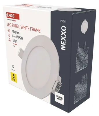 LED podhledové svítidlo NEXXO bílé, 12 cm, 7 W, neutrální bílá