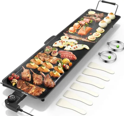 Obrázek produktu pro Elektrický gril ES10279DE-BK, 1800 W, 90 x 23 cm, černý
