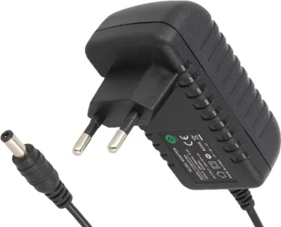 Obrázek produktu pro 24V 12W napájecí zdroj, DC 2,1 x 5,5 mm, černý,  ErP.