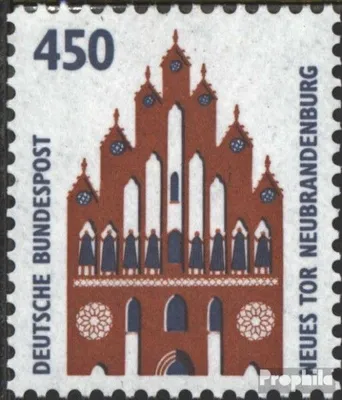 Produktbild von Briefmarken BRD (BR.Deutschland) 1992 Mi 1623R II mit Zählnummer (kompl.Ausg.) gestempelt Sehenswürdigkeiten