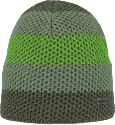 Eisglut dreifarbige Kinder Strickmütze Eddiekids in grün