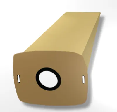 A single vacuum cleaner bag is shown against a white background.