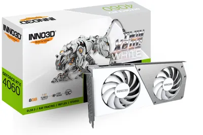 Image de Inno3D GeForce RTX 4060 TWIN X2 OC WHITE - Cartes graphiques