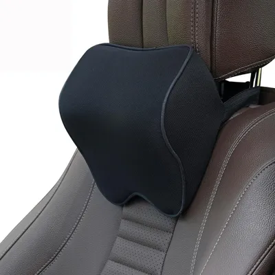 Imagen del producto de Almohada para el cuello para coche, fabricada con espuma viscoelástica, con correa ajustable, ideal para viajes largos
