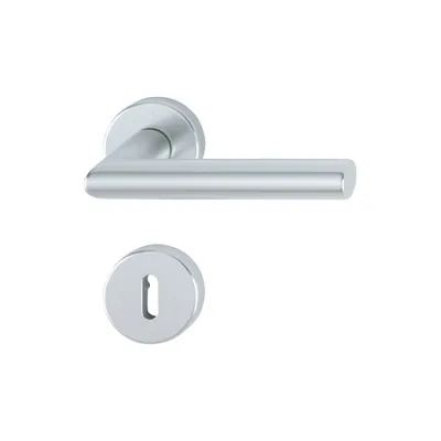 Produktbild von Hoppe Amsterdam Rosettengarnitur Aluminium F1 Natur 1400/42KV/42KVS, OB Ovalbart