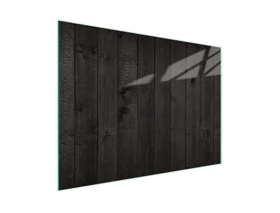 Produktbild von Schneidebrett Herdabdeckplatte Multiglasschneidplatte 30x22 cm Holz Schwarz