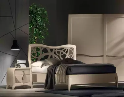 Produktbild von Bett 2x Nachttische 3tlg. Schlafzimmer Design Luxus Schlafzimmer Möbel