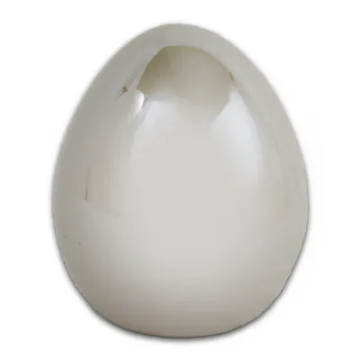 Produktbild von Porzellan Ei creme weiß glänzend Frühlingsosterdekoration Höhe 11cm