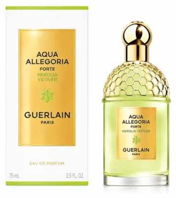 Produktbild von Guerlain Aqua Allegoria Nerolia Vetiver Forte, Frauen, 75 ml, Nachfüllbare Flasche, Spray, - ALCOHOL - PARFUM (FRAGRANCE) - AQUA (WATER) - LIMONENE - LINALOOL - GERANIOL -..., 1 Stück(e)
