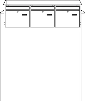 Produktbild von Burg-Wächter Briefkasten-Anlage 86420 W 86420