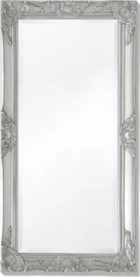 Produktbild von Eleganter Wandspiegel - Moderner Stil - für Wohnzimmer - im Barock-Stil 100x50 cm Silbern GermanyMöbel 68193 - Wandspiegel